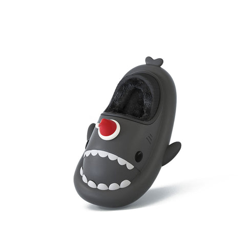 Sharkicks Basic - Winter Santa Heel-covered Shark Slippers